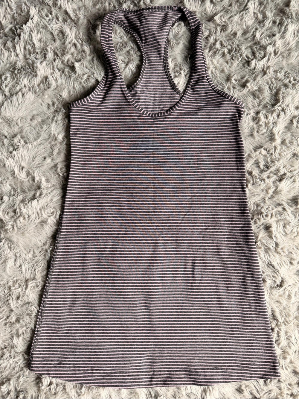 Lululemon Striped Racerback Tank Purple/Pink size 4